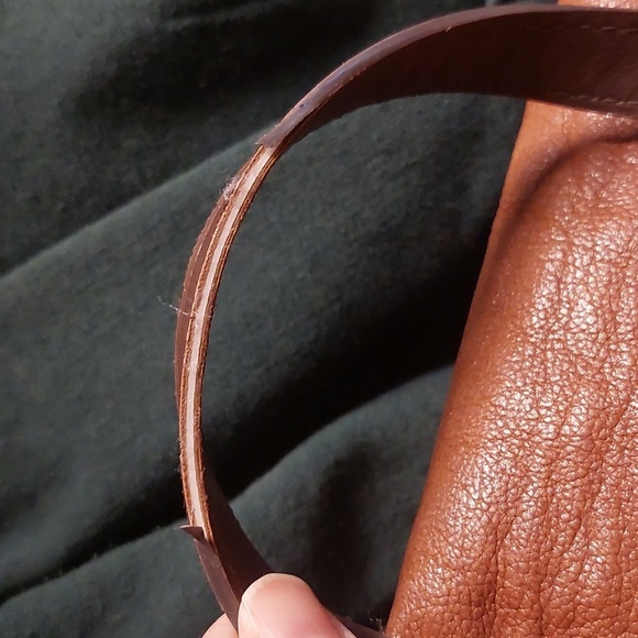 Fossil Claire Leather Backpack Cognac Brown Leather Adjustable Purse - Picture 7 of 8